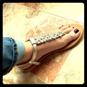 GORGEOUS RHINESTONE SANDALS!